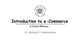 Introduction to e-Commerce