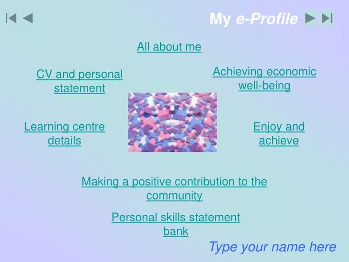 my e profile