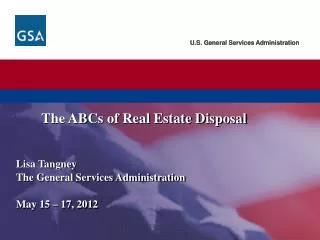 The ABCs of Real Estate Disposal
