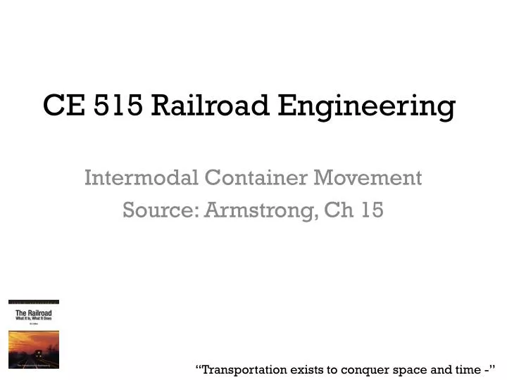 ce 515 railroad engineering