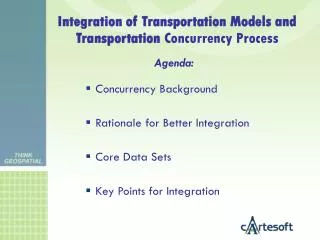 Integration of Transportation Models and Transportation Concurrency Process