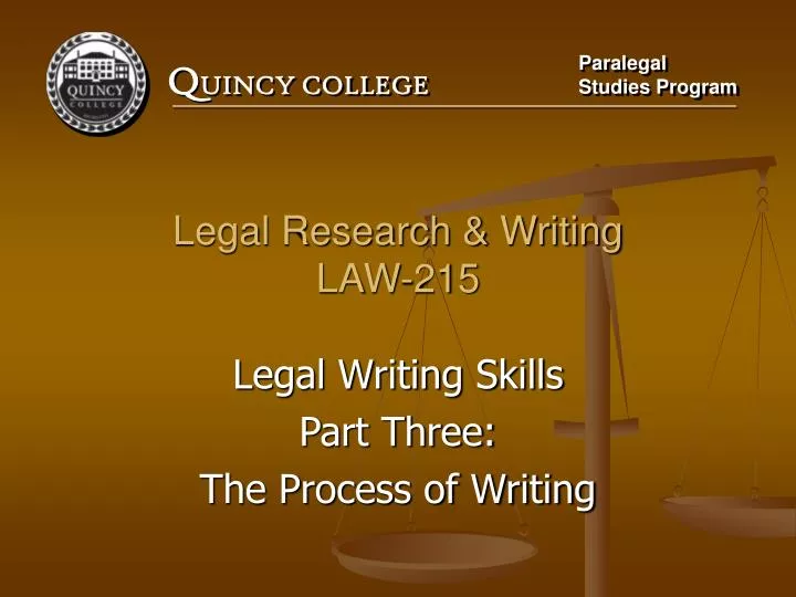 legal research writing law 215