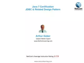 Java 7 Certification JDBC &amp; Related Design Pattern