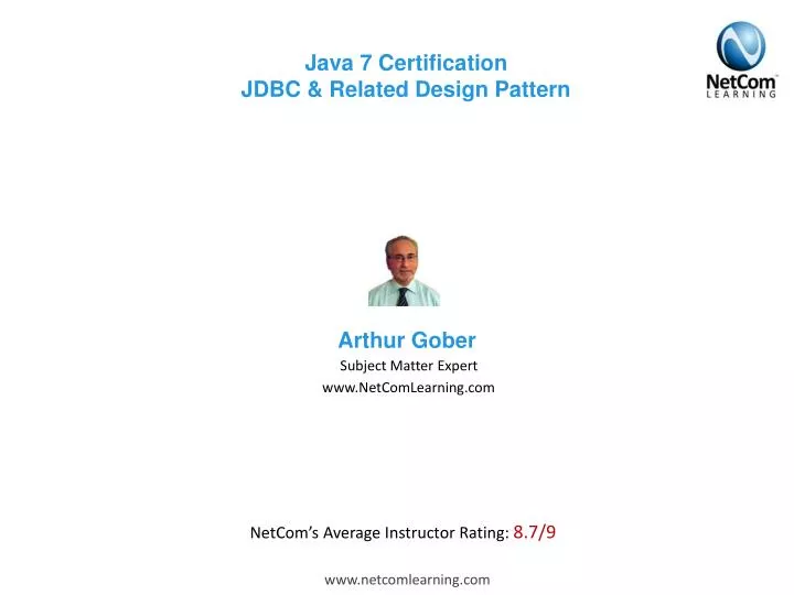 java 7 certification jdbc related design pattern