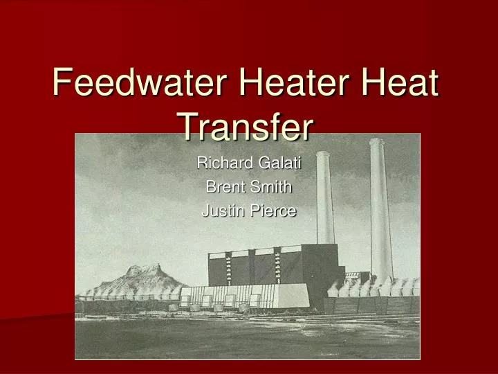 feedwater heater heat transfer