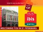 WELCOMING YOU IN ST. PETERSBURG - slide 1