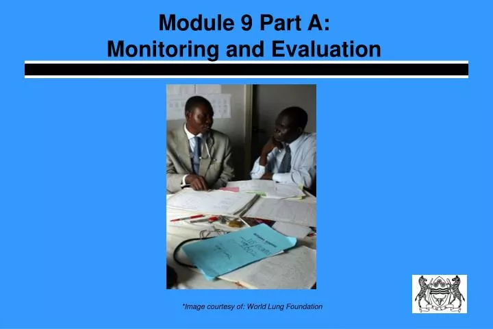 module 9 part a monitoring and evaluation