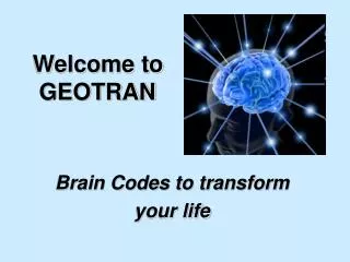 Welcome to GEOTRAN