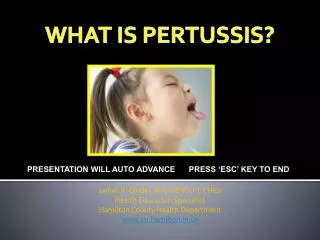 WHAT IS PERTUSSIS?