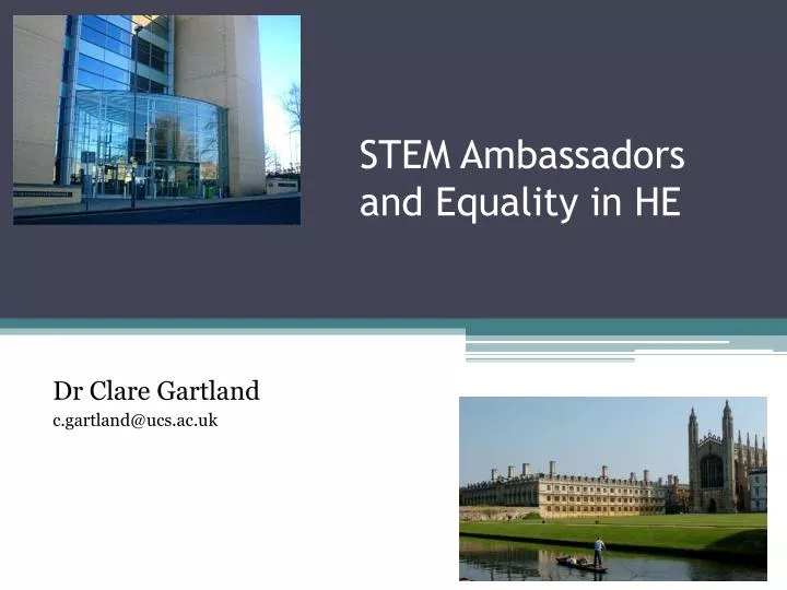 stem ambassadors and equality in he