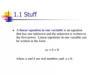 1 1 stuff