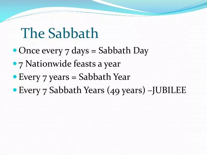 the sabbath