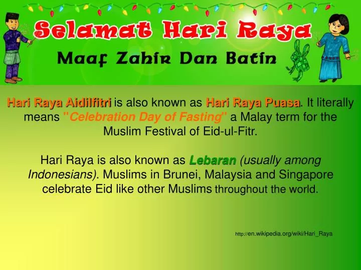 13 Facts Every Singaporean Ought To Know About Hari Raya
