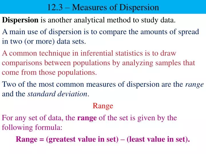 12 3 measures of dispersion