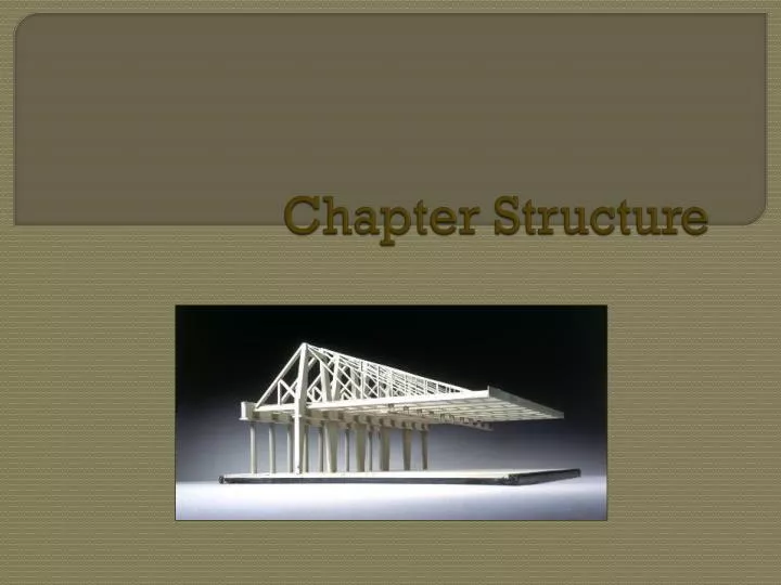 chapter structure