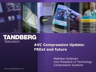 AVC Compression Update: FRExt and future