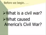 Causes of the American Civil War: Sectionalism, Slavery, and Compromise - slide 1