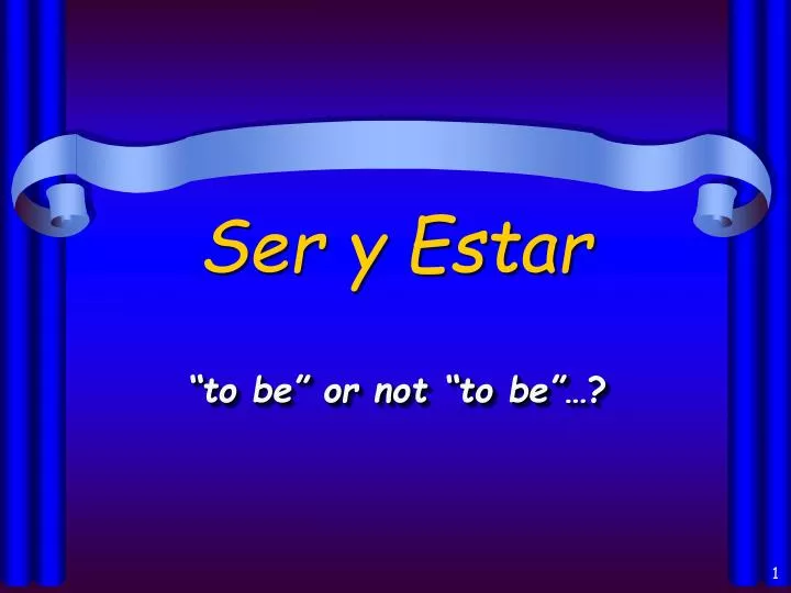 ser y estar