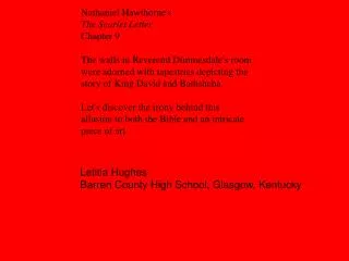 Nathaniel Hawthorne's The Scarlet Letter Chapter 9