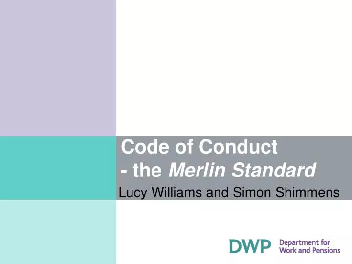code of conduct the merlin standard