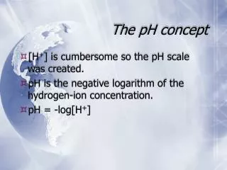 The pH concept