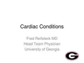 Cardiac Conditions