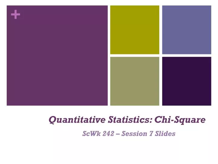 quantitative statistics chi square