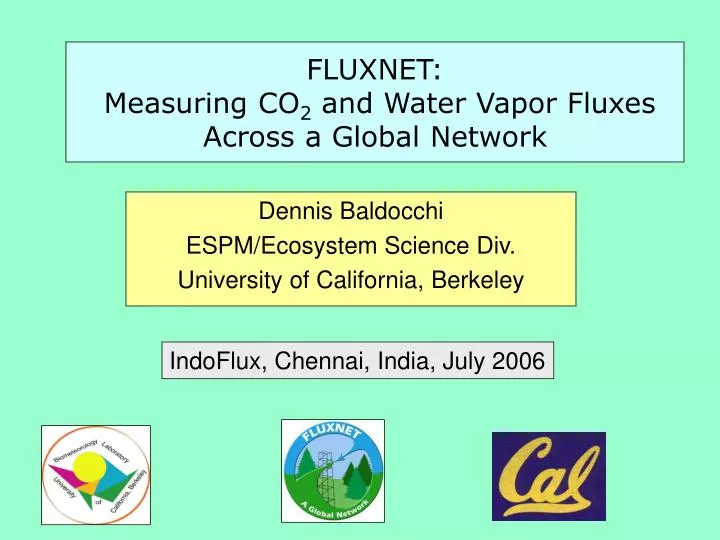 fluxnet measuring co 2 and water vapor fluxes across a global network