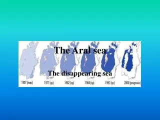 The Aral sea