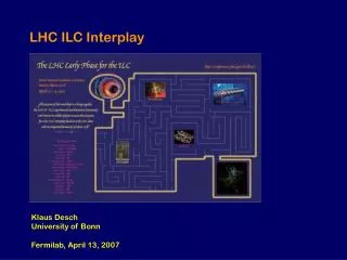 LHC ILC Interplay