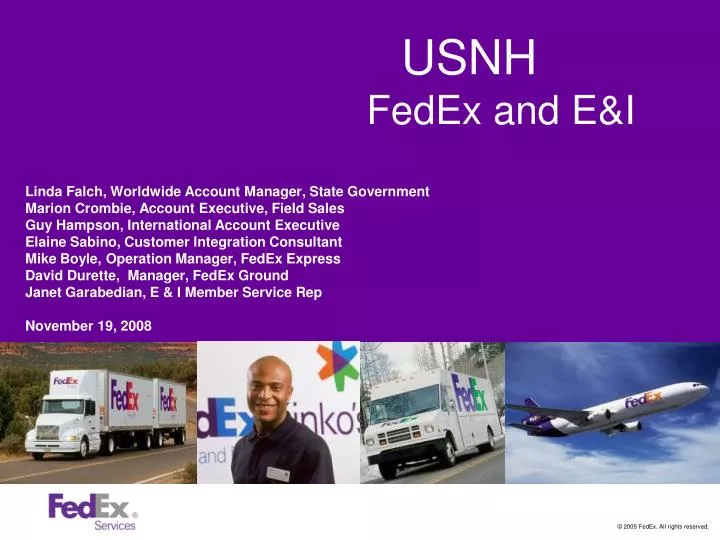 usnh fedex and e i