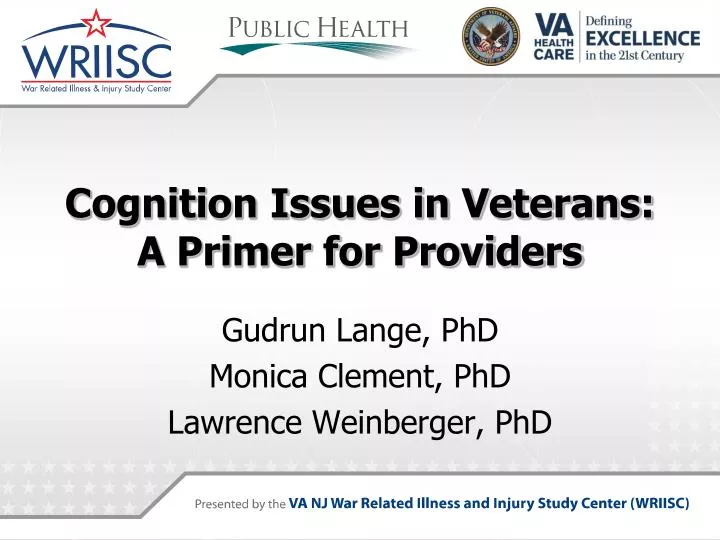 cognition issues in veterans a primer for providers