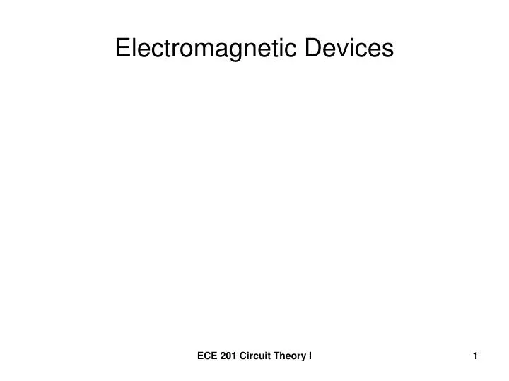 electromagnetic devices