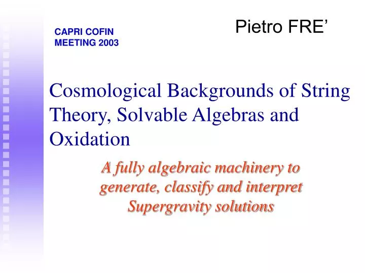 cosmological backgrounds of string theory solvable algebras and oxidation
