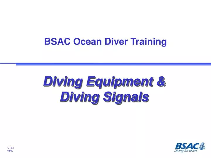 bsac ocean diver training