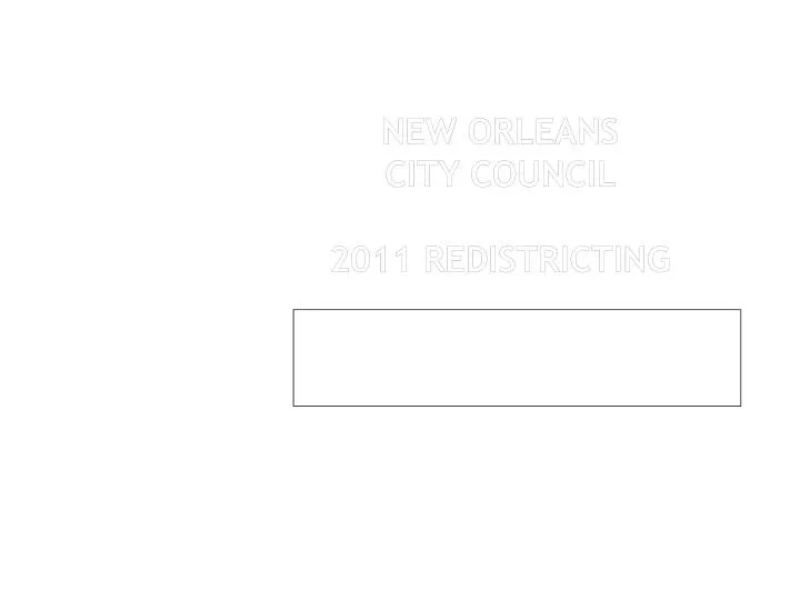 new orleans city council 2011 redistricting