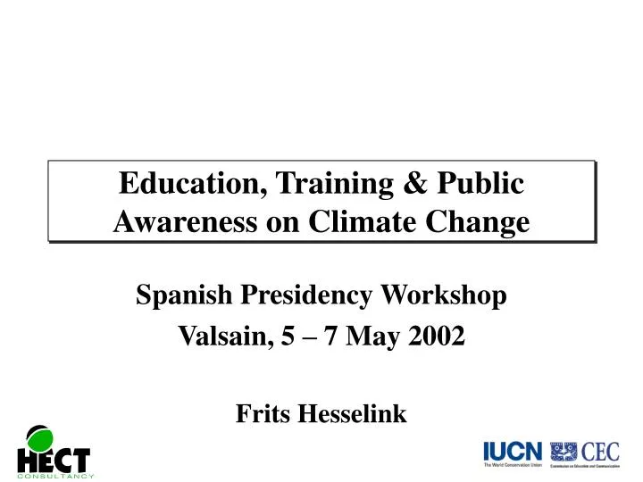 education training public awareness on climate change