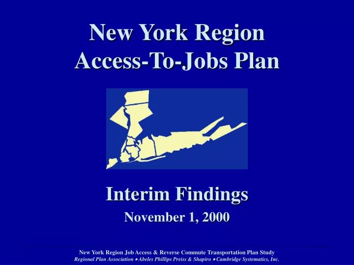 new york region access to jobs plan