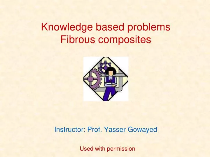 instructor prof yasser gowayed