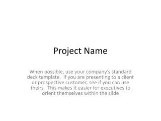 Project Name