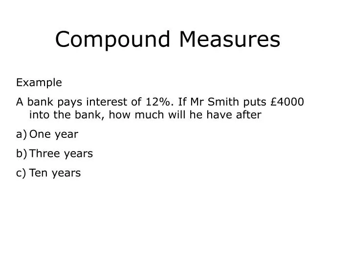 compound measures
