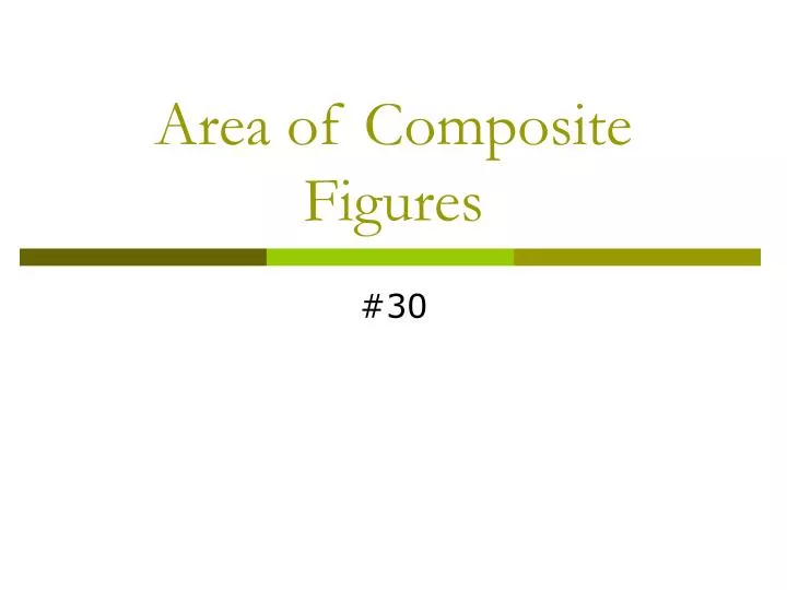 area of composite figures