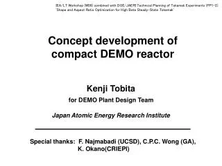 Concept development of compact DEMO reactor