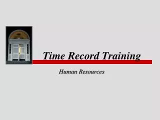 Time Record Training