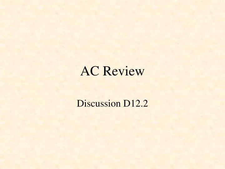 ac review