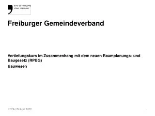 freiburger gemeindeverband