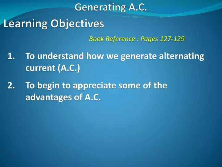 generating a c