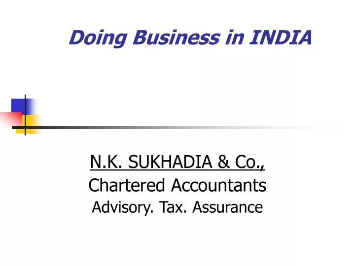 doing business in india