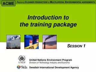 Introduction to the training package