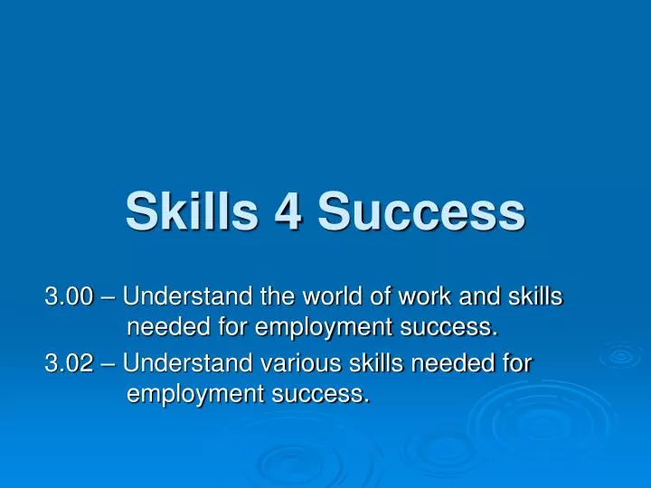 skills 4 success